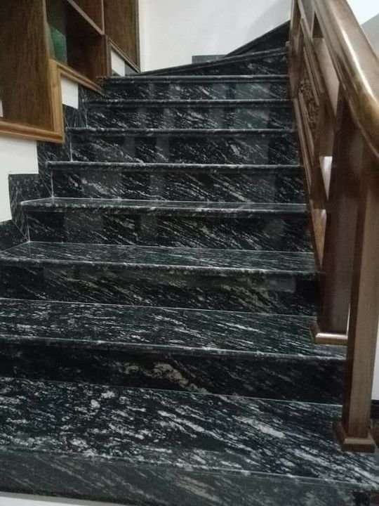 Markino Black GRanite on Stairs
